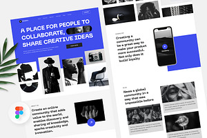 Kendoery – Human Community Website, a Landing Page Template by Panen Creative