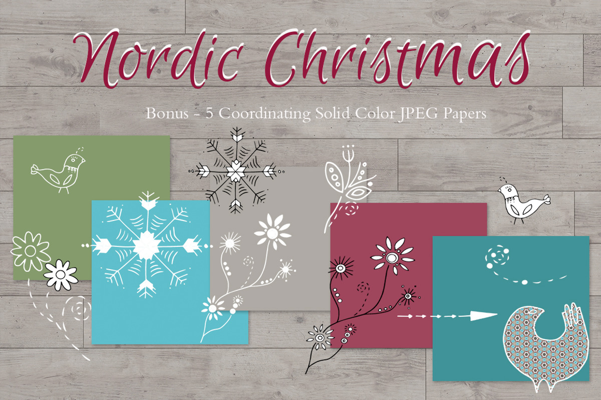 Hand Sketched Nordic Christmas, a Decorative Illustration by Le Paper Cafe (Photo 5 of 5)