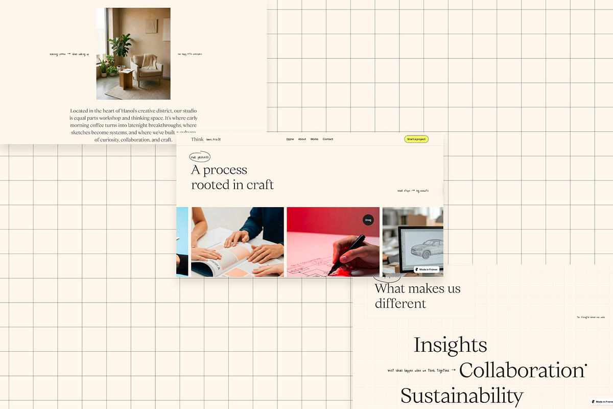 Studio Think Framer Agency Template, a Templates & Theme by Huehaus Studio (Photo 4 of 4)