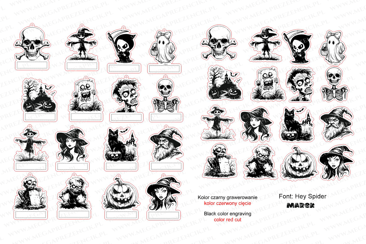 Halloween laser cutting ornaments, a Pattern Graphic by MegaPrezencik (Photo 6 of 6)