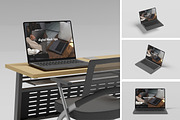 LAPTOP MOCKUP, a Wearable Device Mockup by kebunmockup (Thumbnail 1 of 5)