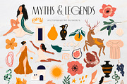 Antiq goddess modern design set, an Animal Illustration by Beauty Drops (Thumbnail 3 of 10)