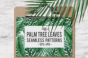 Palm leaves seamless pattern, a Pattern Graphic by Bigio Designs (Thumbnail 1 of 6)
