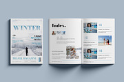 Winter Travel Magazine Template, a Magazine Template by GoldenGrid Studio (Thumbnail 2 of 9)