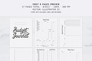 Fully Editable Budget Planner, a Stationery Template by Cuppakeri (Thumbnail 2 of 7)