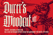 Durers Woodcut blackletter gothic, a Blackletter Font by kaer_shop (Thumbnail 1 of 12)