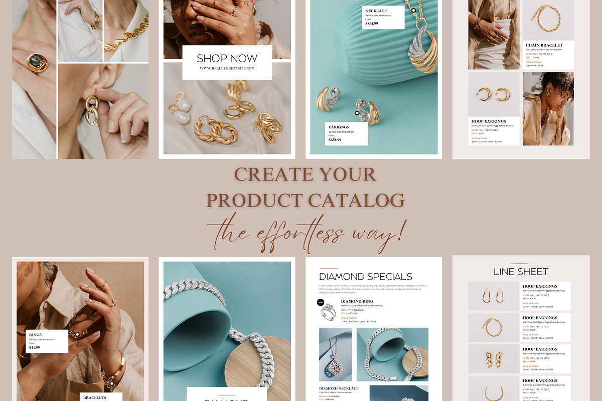 Product Catalog, Line Sheet Template, a Print Template by TheSimplySereneShop (Photo 3 of 8)