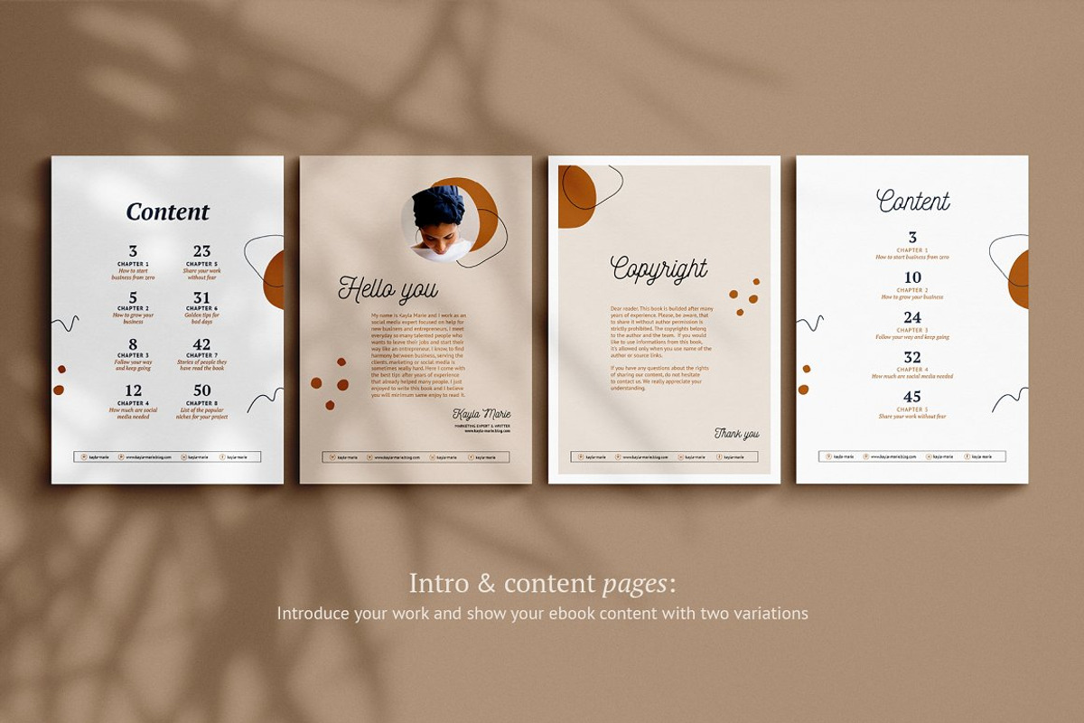 eBook / CANVA, INDD / Kayla, a Magazine Template by Mirazz (Photo 6 of 17)
