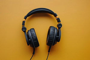 Modern high quality studio headphones, a Technology Photo by AlyaAnd