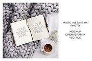 Animated Instagram photo. Mockup #10, a Social Media Template by Una Matison (Thumbnail 2 of 3)
