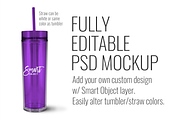 Skinny Acrylic Tumbler Mockup, a Product Mockup by SarahDesign (Thumbnail 2 of 5)