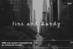 Fine and Dandy Handwriting | Font