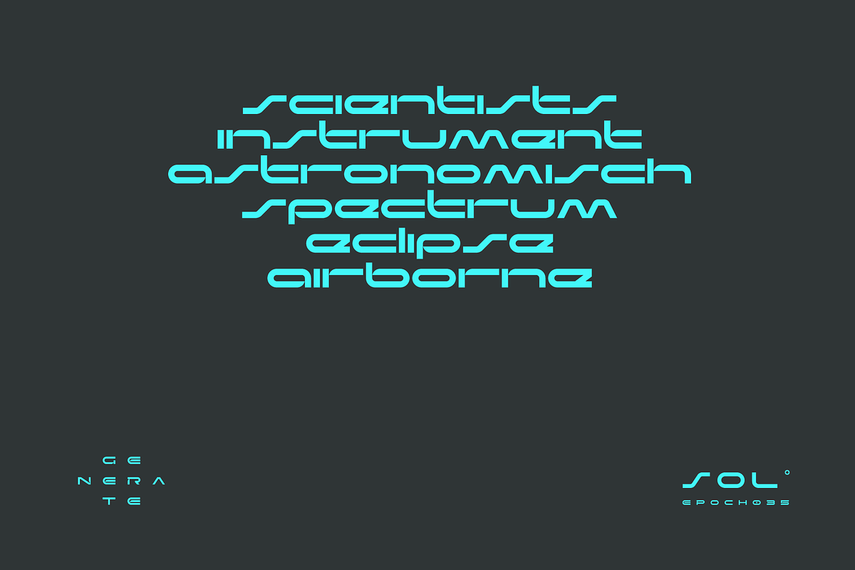 Mstov Futuristic Tech Font, a Font by baqoos (Photo 4 of 10)