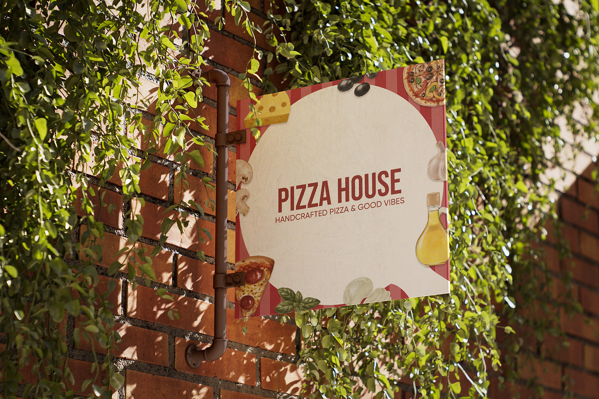 Pizza Time – Watercolor Food, a Food Illustration by CreativeValuation (Photo 7 of 11)