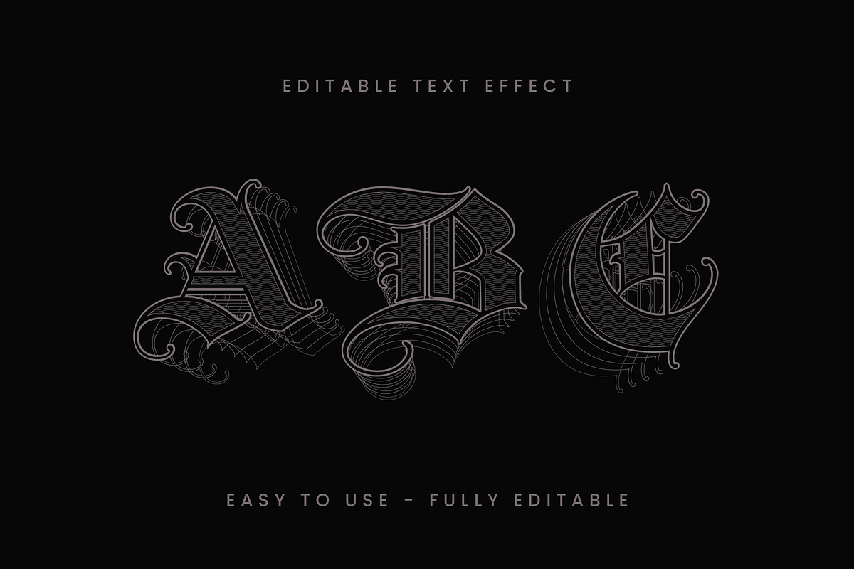 Gothic Blackletter Text Effect preview 3