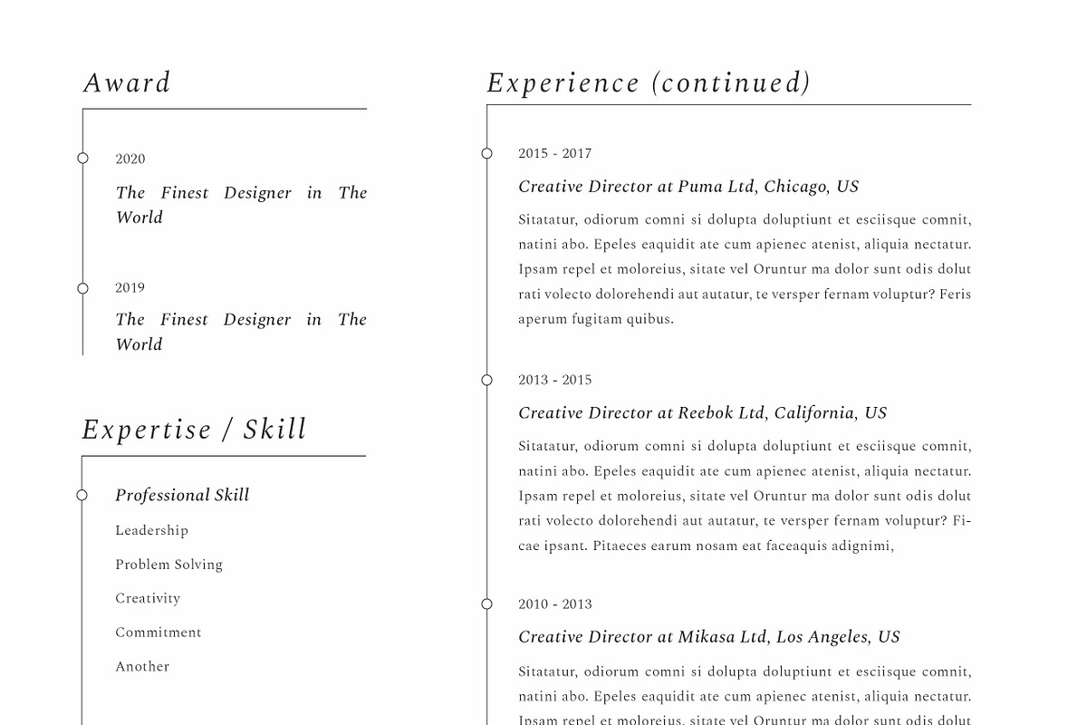 Resume / CV, a Resume Template by Peunayah (Photo 5 of 7)