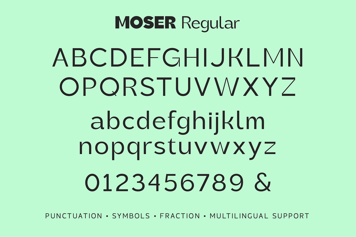 Moser | Font Family, a Sans Serif Font by Almond Type (Photo 11 of 11)