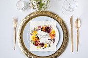 Maroon Yellow Orange Florals PNG, a Decorative Illustration by whiteheartdesign (Thumbnail 9 of 9)