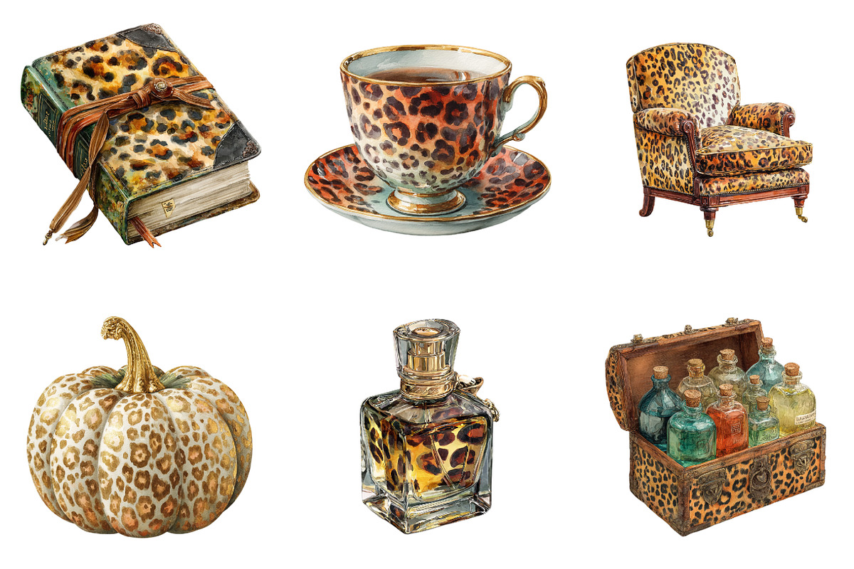 Leopard Print Halloween PNG, an Illustration by SinaCreation (Photo 3 of 7)