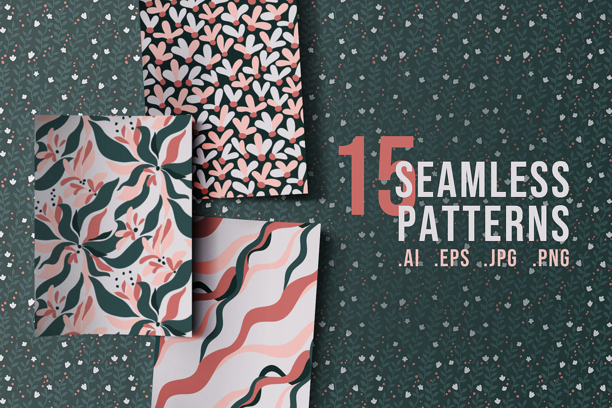 15 patterns, a Pattern Graphic by pineart (Photo 1 of 5)
