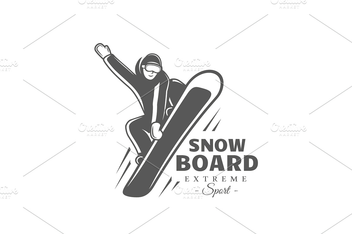 18 Snowboarding Logos Templates, a Branding & Logo Template by Art Design (Photo 18 of 26)