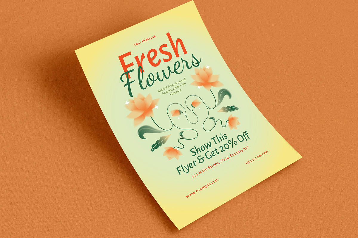 Flower Shop Promotion Flyer, a Flyer Template by Guuver (Photo 3 of 3)