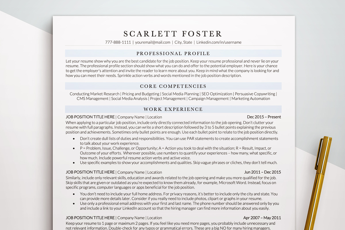 ATS Friendly Executive Resume / CV, a Resume Template by BestResumes.Co (Photo 1 of 9)