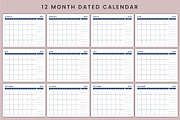 2026 landscape Monthly Calendar Kdp, a Stationery Template by Mustafiz (Thumbnail 2 of 4)