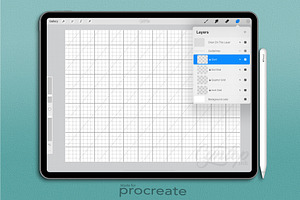 Dot and Square Grid for Procreate