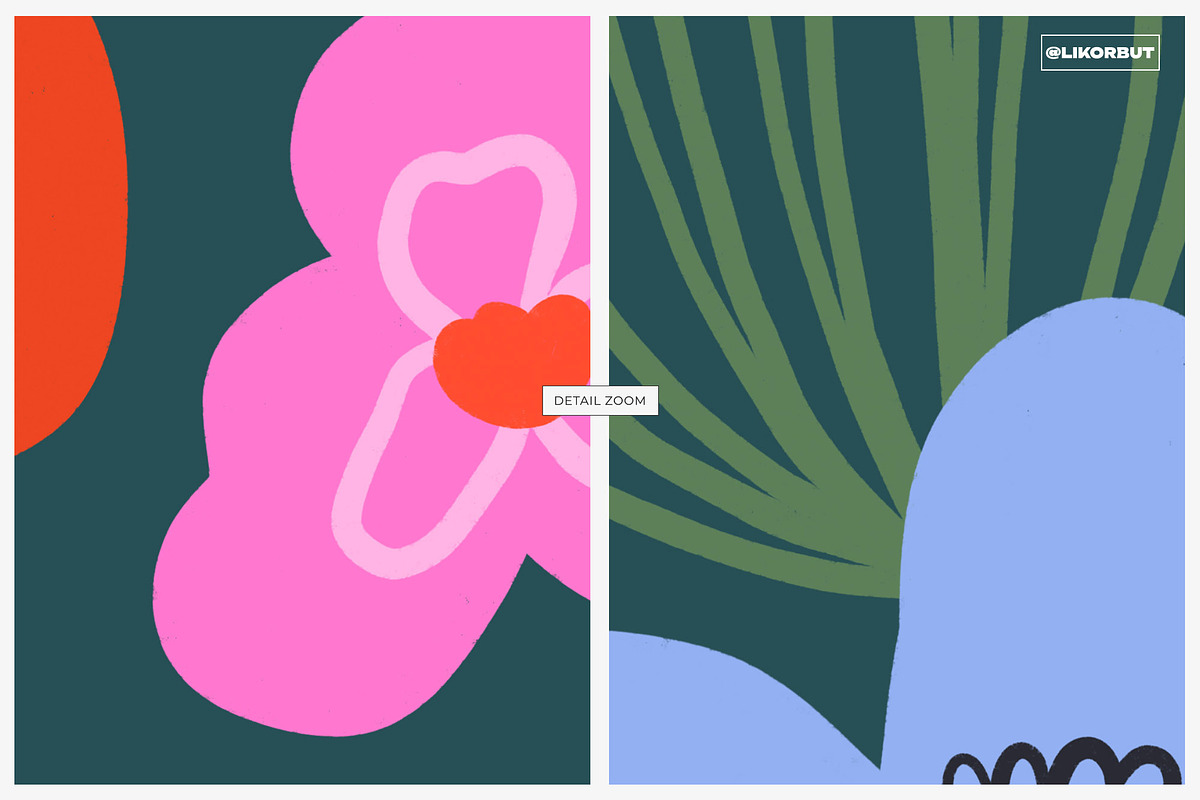 Modern Naive Floral Seamless Pattern, a Pattern Graphic by likorbut (Photo 9 of 12)