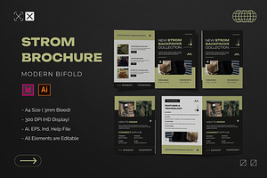 Strom - Bifold Brochure, a Brochure Template by StreaksideStd