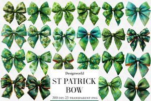 St Patrick Bow Clipart, an Illustration by Designworld