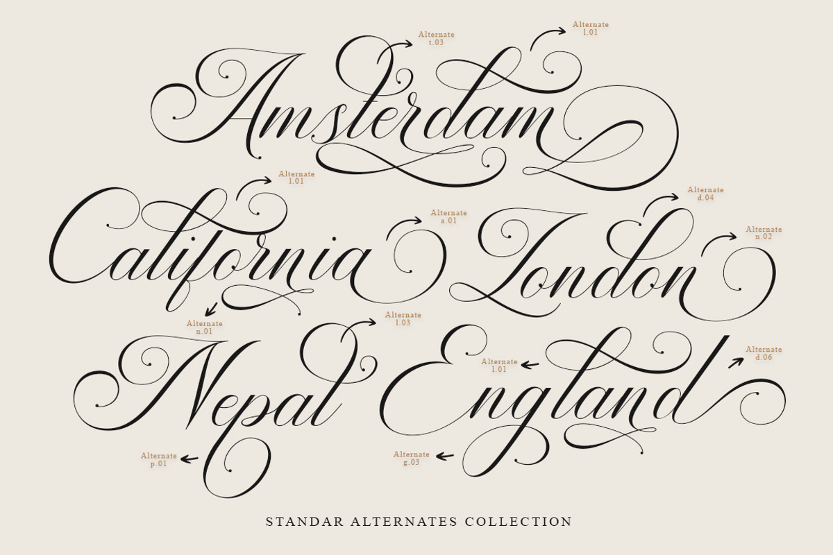 Andertime Calligraphy, a Script Font by IM Studio (Photo 6 of 10)