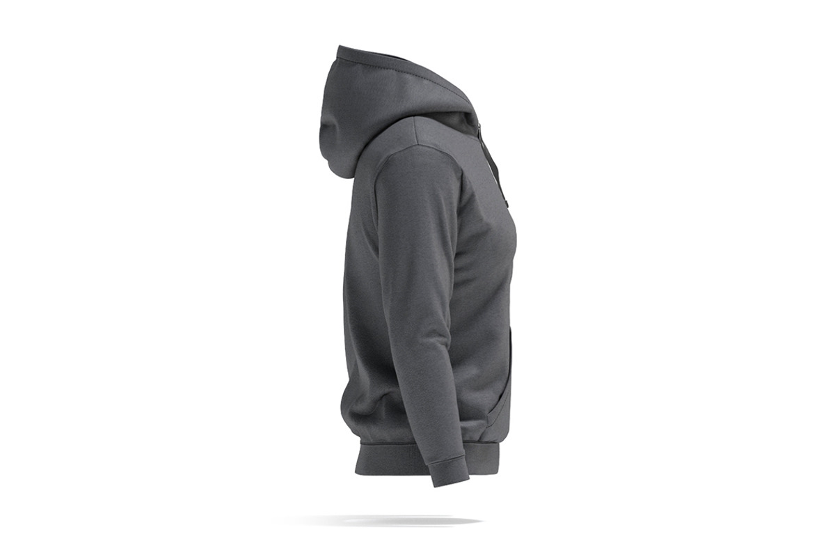 Black Sport Women's Hoodie 3D Model, an Object 3D Model by rebrandy (Photo 5 of 9)
