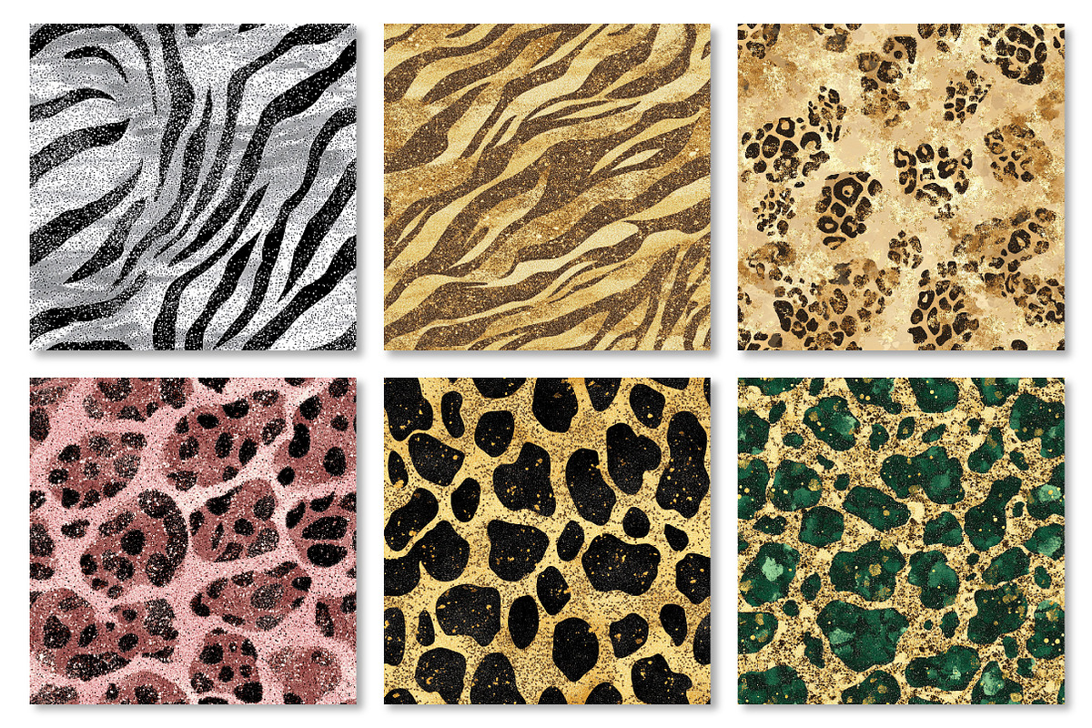 Glitter Animal Print Digital Paper, a Texture Graphic by Dream Creation (Photo 4 of 7)