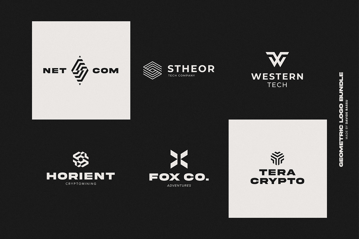 Geometric Logo Bundle, a Branding & Logo Template by Davide Bassu