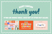 Bounce House • Bubble Letter font, a Sans Serif Font by Becky Simpson (Thumbnail 16 of 16)
