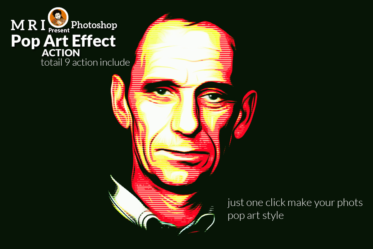 Pop Art Effect Photoshop Action, an Action Add-On by MRI STUDIO (Photo 3 of 22)