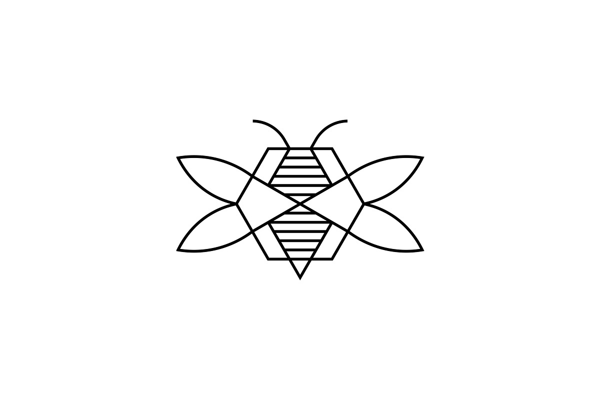 Geometric Luxury Bee Logo, a Branding & Logo Template by Luxury Logos (Photo 3 of 4)
