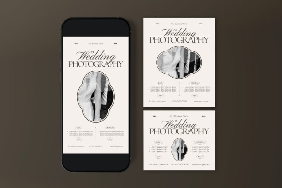 Photography Wedding Flyer, a Flyer Template by graphicook (Photo 3 of 3)