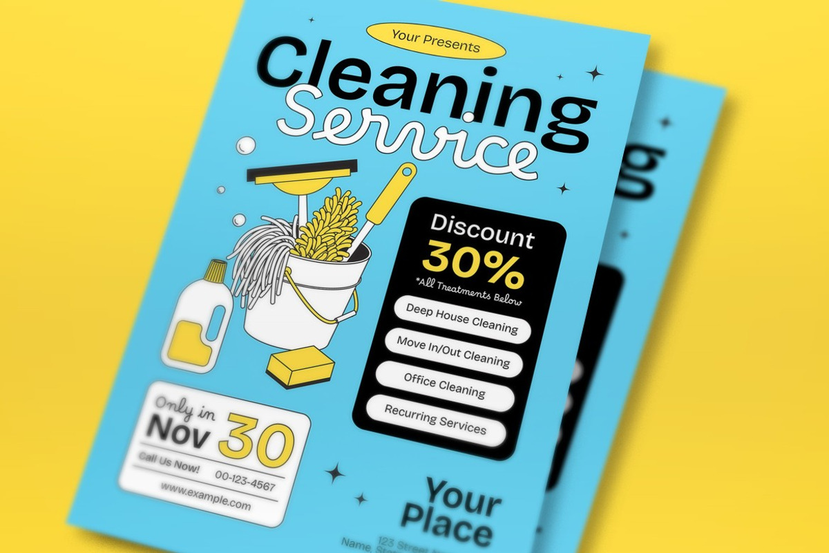 Cleaning Service Promo Flyer preview 2