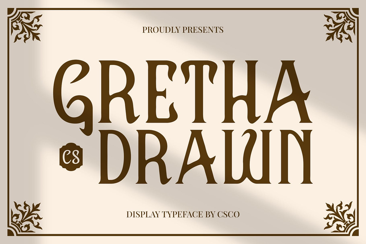 CS Gretha Drawn, a Serif Font by Craft Supply Co. (Photo 1 of 8)