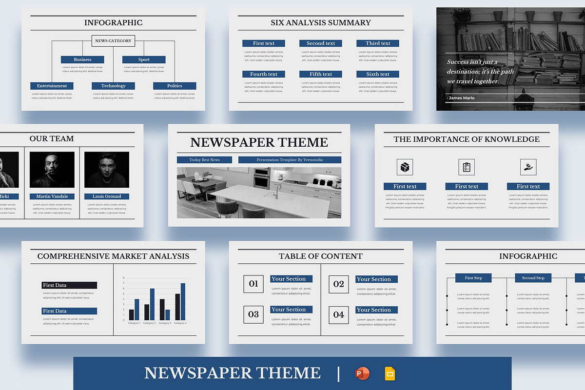 Newspaper Presentation Template
