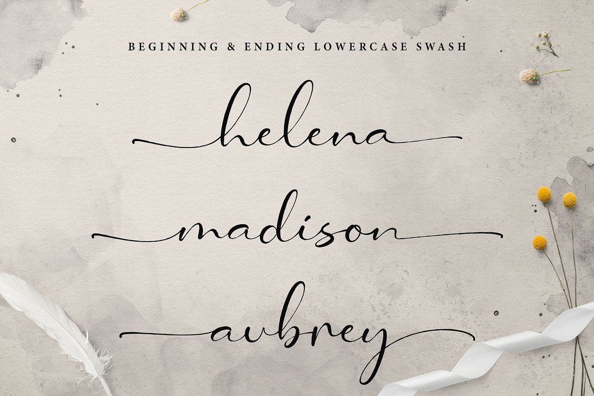 SALE Malliya Signature Font, a Script Font by Kotak Kuning Studio (Photo 6 of 10)
