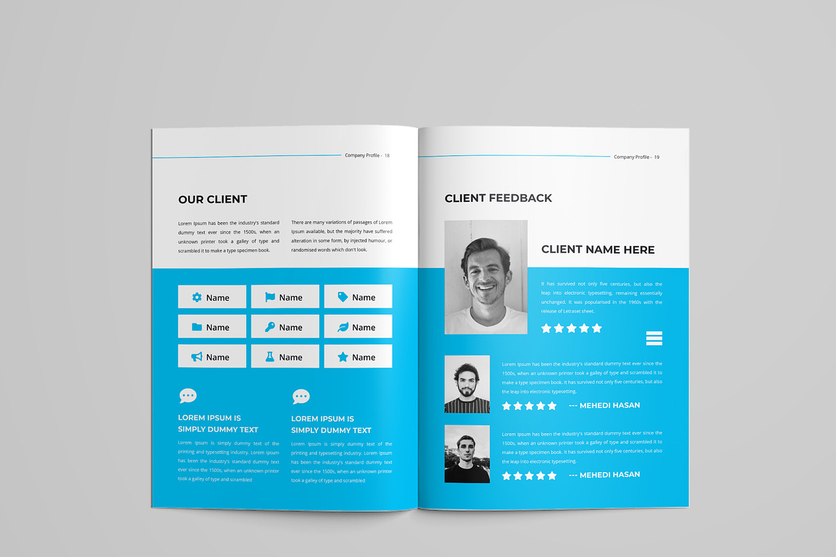 Company Profile Brochure Design, a Brochure Template by mijli (Photo 12 of 13)