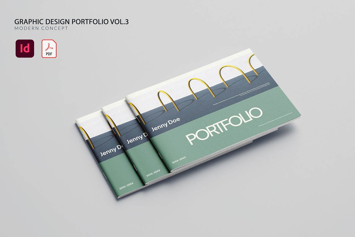 Graphic Design Portfolio Vol.3, a Brochure Template by Bewalrus Studio (Photo 1 of 11)