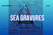 Seafarer's Vector Illustrations, an Illustration by TheBlackPixelCo (Thumbnail 1 of 4)