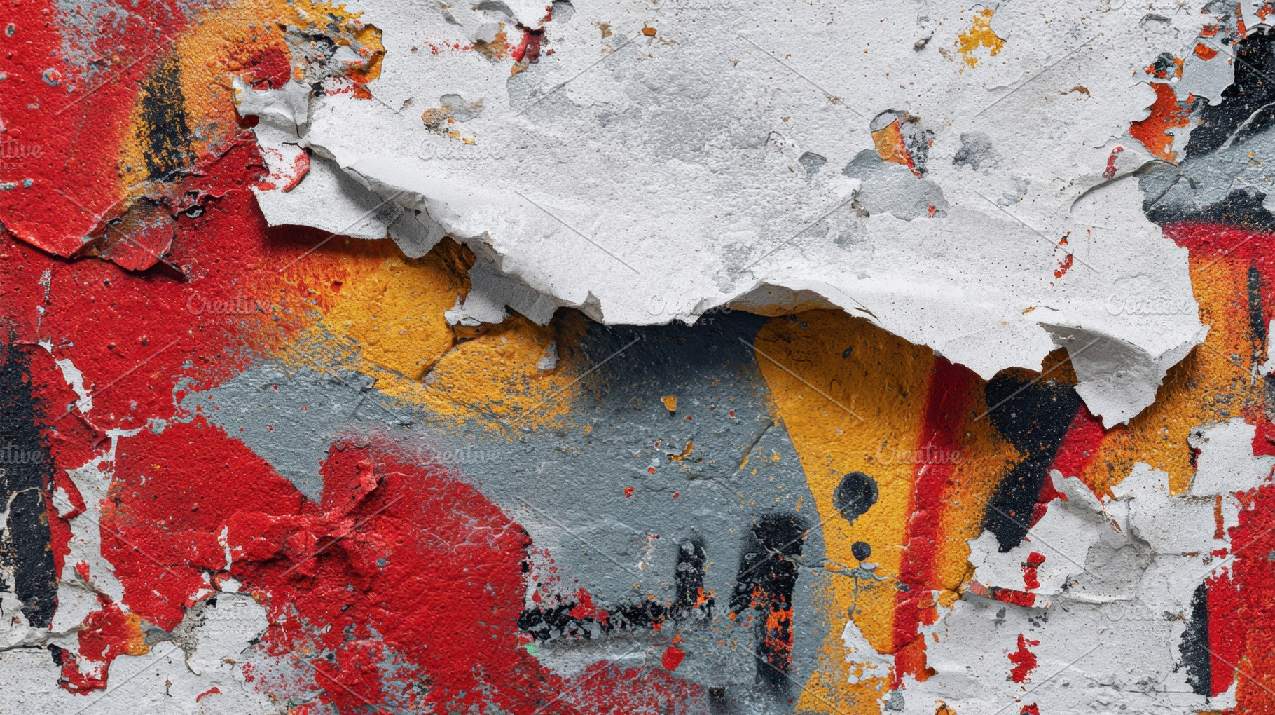 Peeling paint abstract wall, a Photo by Beautiful things