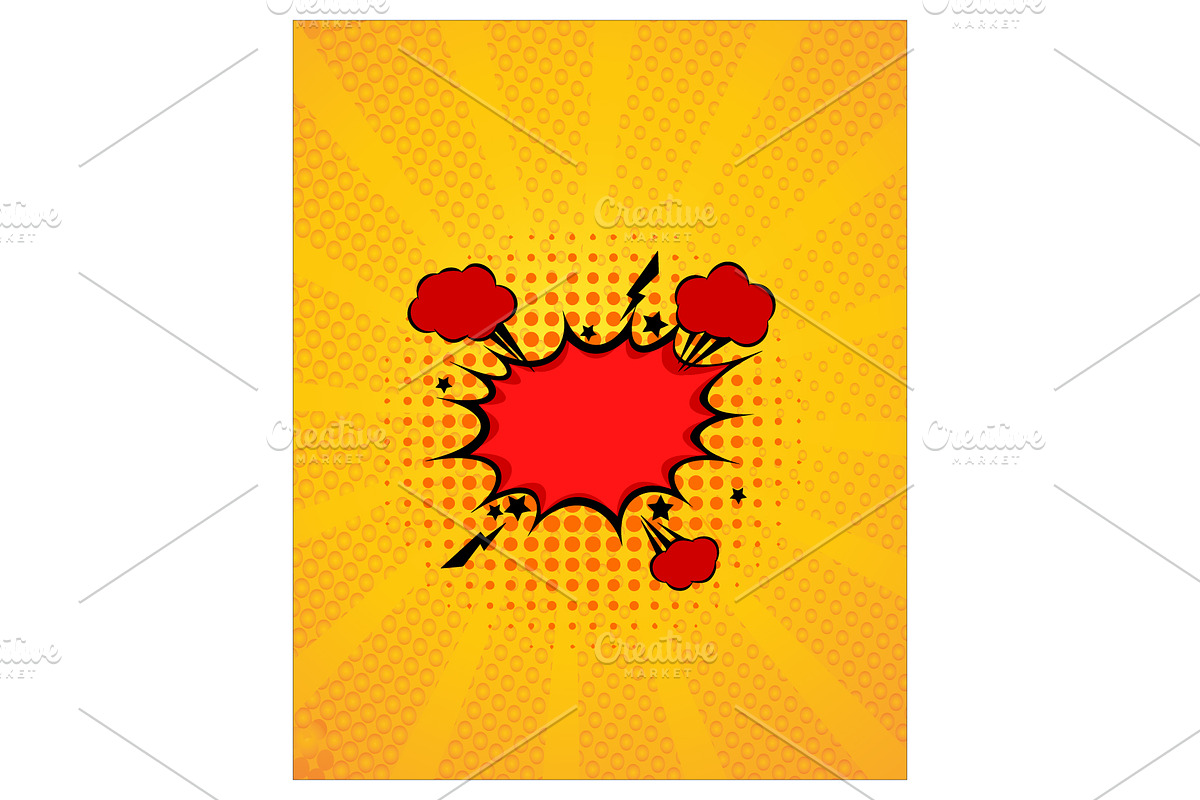 Comic Book Cover Style EPS Vector, a Background Graphic by TrueVector