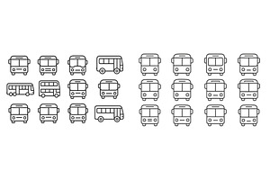 Bus illustrations in various styles, an Arts & Entertainment Photo by ZinetroN